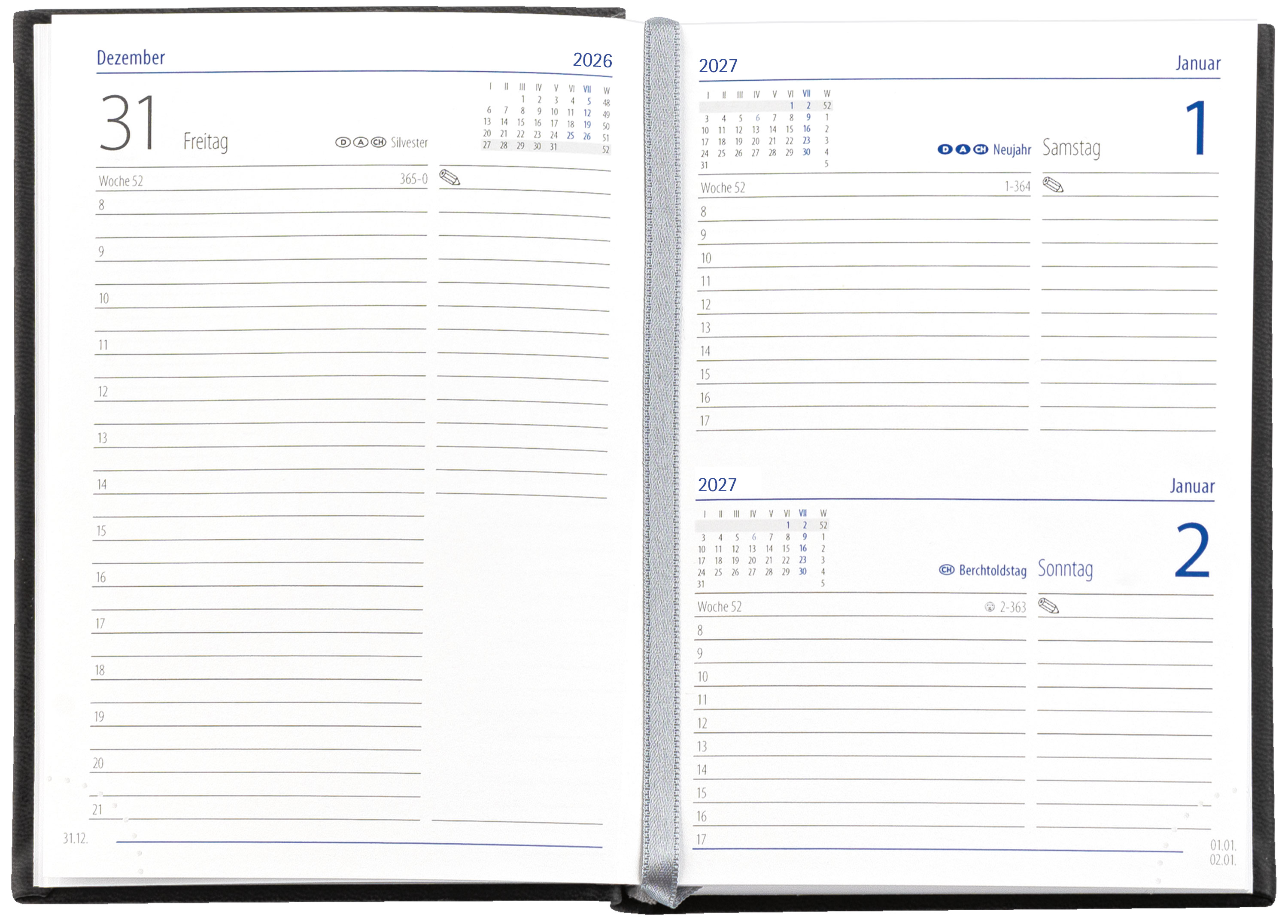 GÜSS Taschenkalender - 352 S. - DIN A6 - Einband Tucson