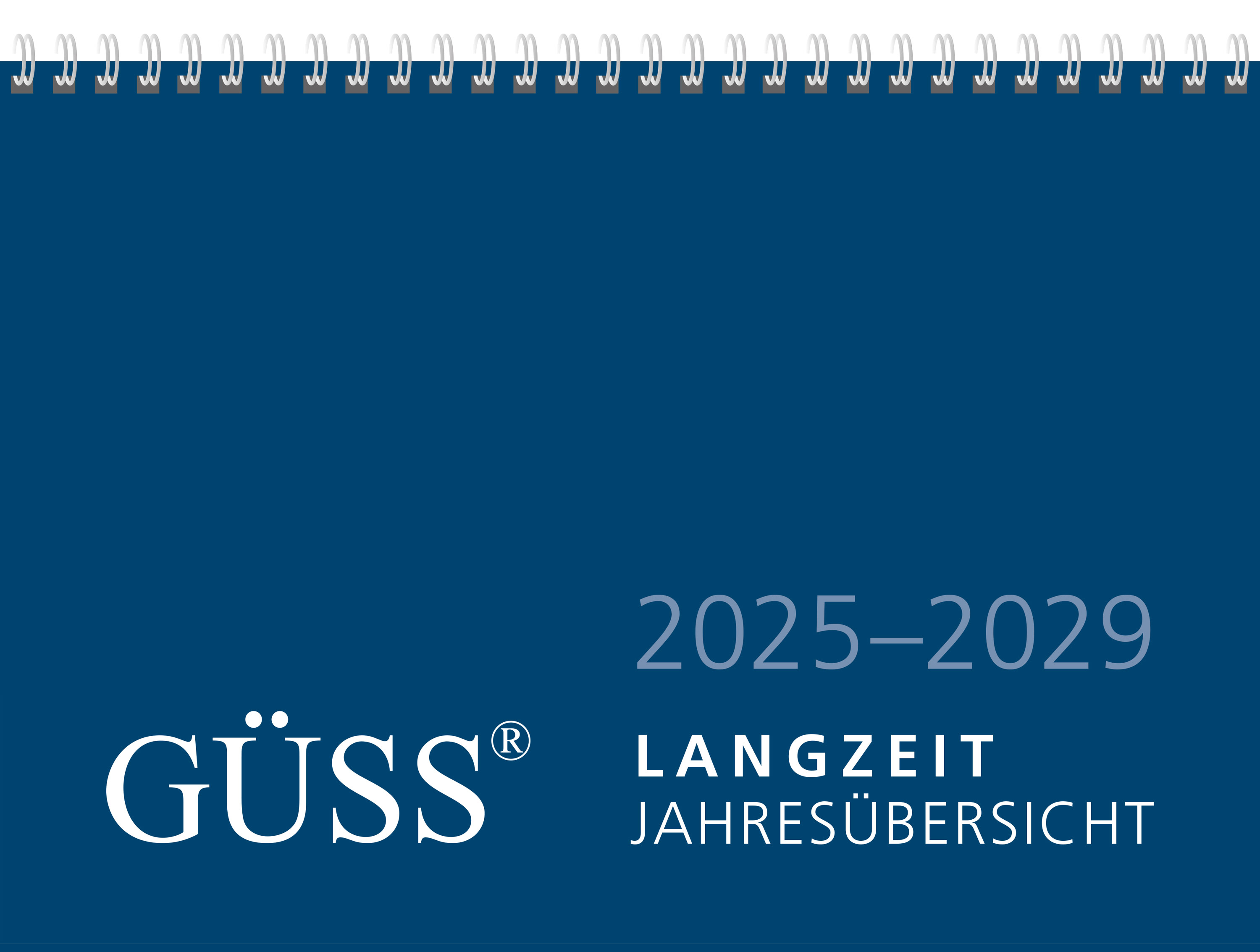 GÜSS Langzeitjahresübersicht für 5 Jahre - DIN A4 quer - Wire-O